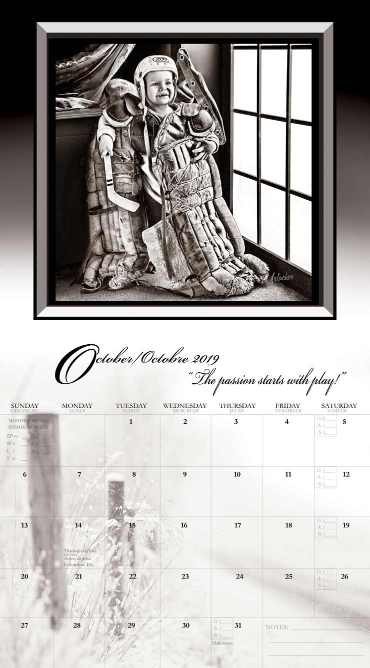 Calendar page — October 2019