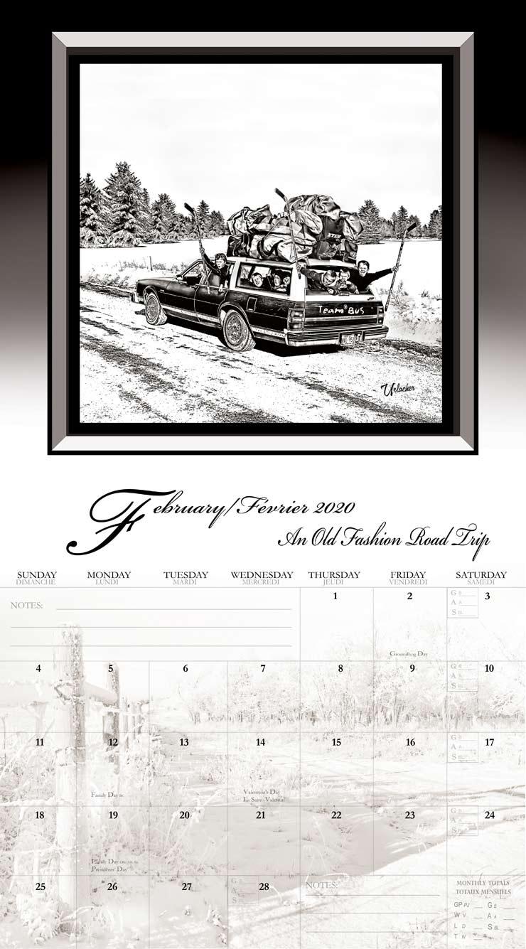 Calendar page — February 2020