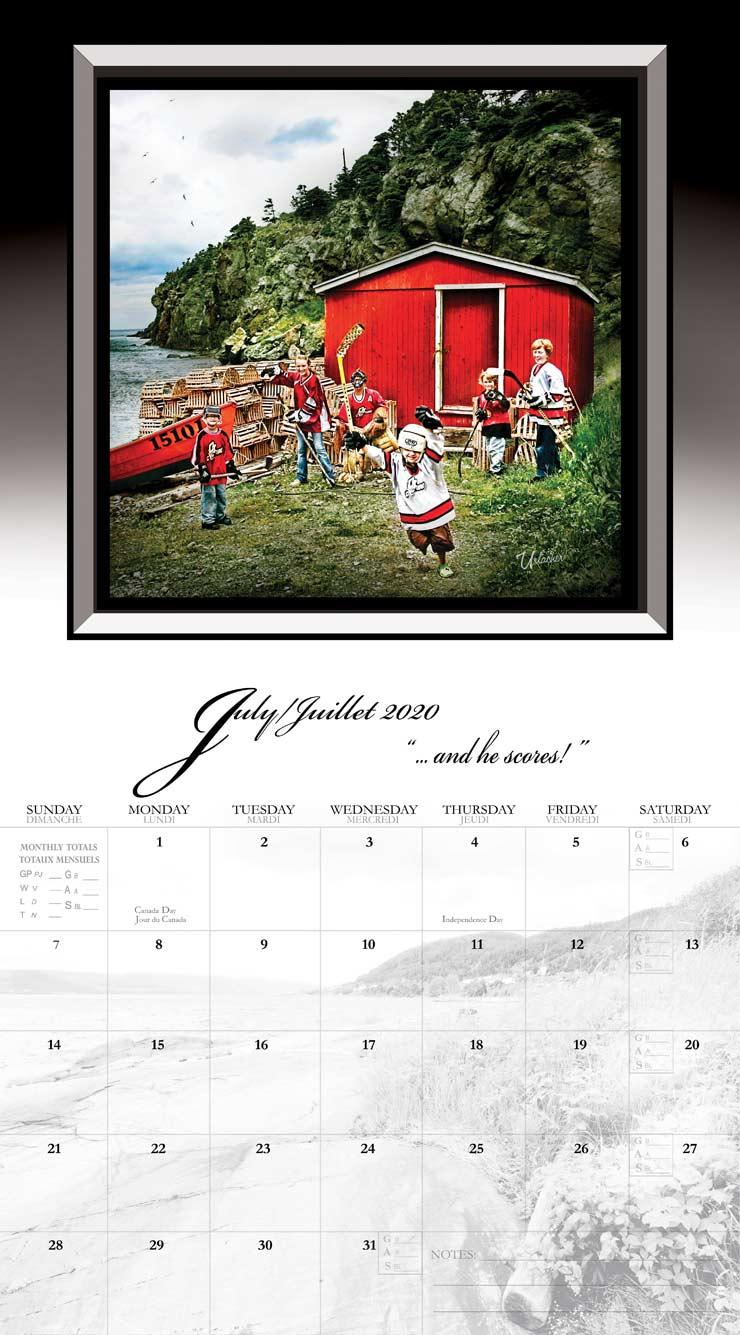 Calendar page — July 2020